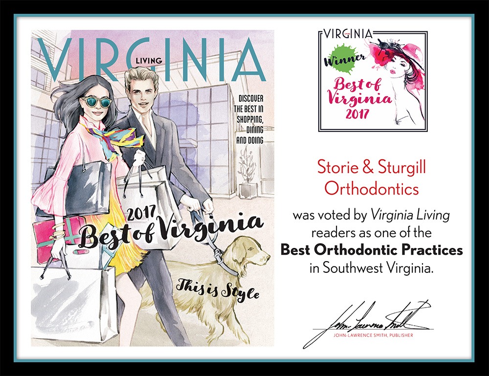 Storie & Sturgill Orthodontics Receives “Best of Virginia” Award
