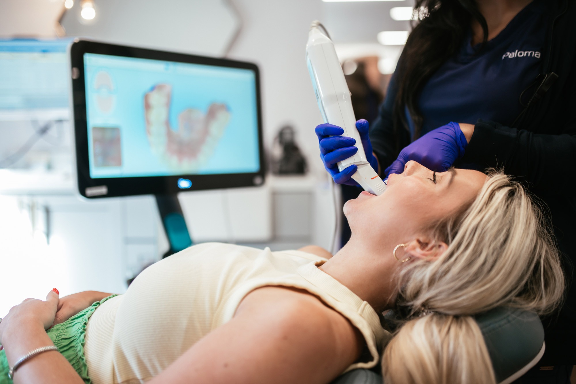 Patient receiving advanced 3D digital scan for complex orthodontic treatment planning at Sturgill Orthodontics in Johnson City TN
