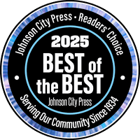 Johnson City Press Readers' Choice 2025 Best of the Best badge